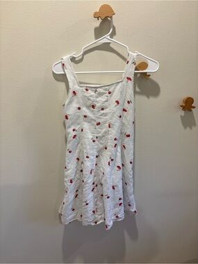 abercrombie kids White Dress with Red Cherry Print
